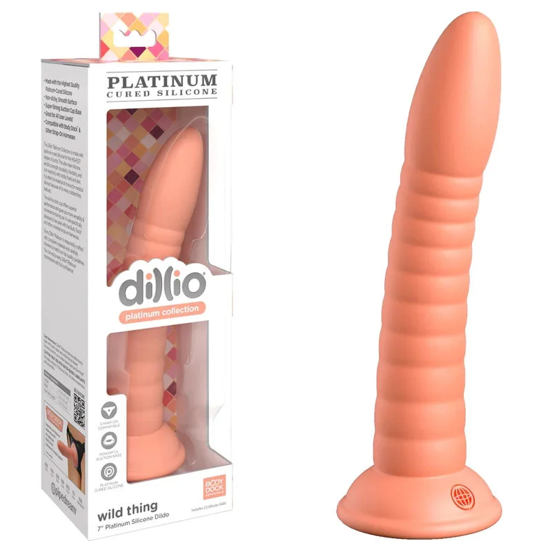 Nanotech dildo-Dillio Platinum Wild Thing - Peach - Peach 17.8 cm (7'') Dong