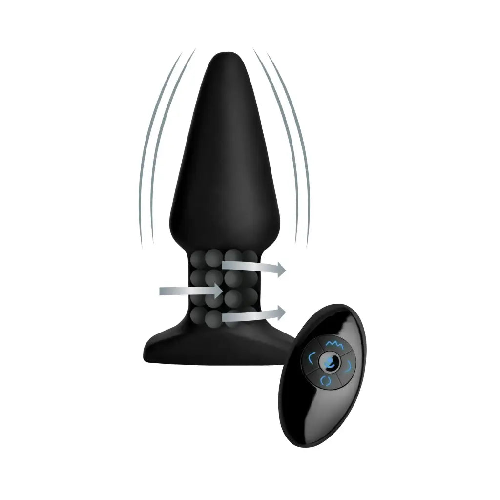 Sleek Feel Masturbator-Rimmers Rimming Plug With Remote