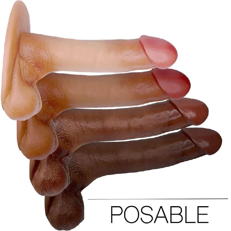 Aries-bold dildo-6.5" SoReal Posable Plus - Floating Balls Realistic Dual Density Dildo