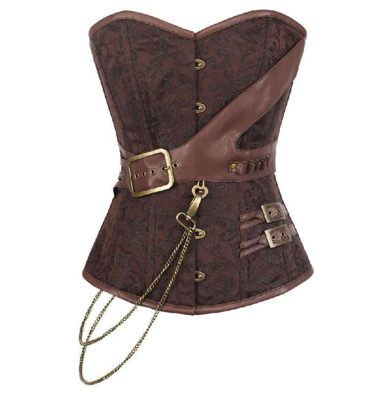 corset with bold strands-Delloreen Steampunk Overbust Corset