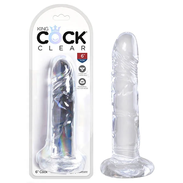 Equinox-even dildo-King Cock Clear 6'' Cock - Clear 15.2 cm Dong