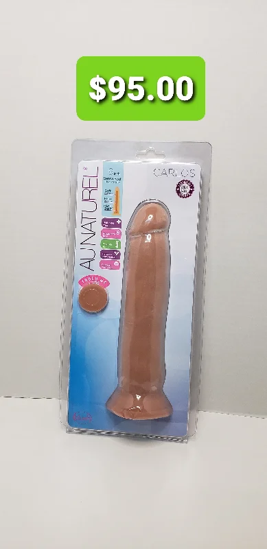 rechargeable vibrating anal toy with soft silicone finish-Au Naturel Carlos