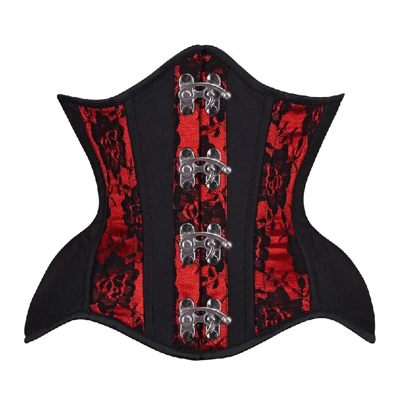 corset with metallic webs-Paisley Curvy Waist Training Corset