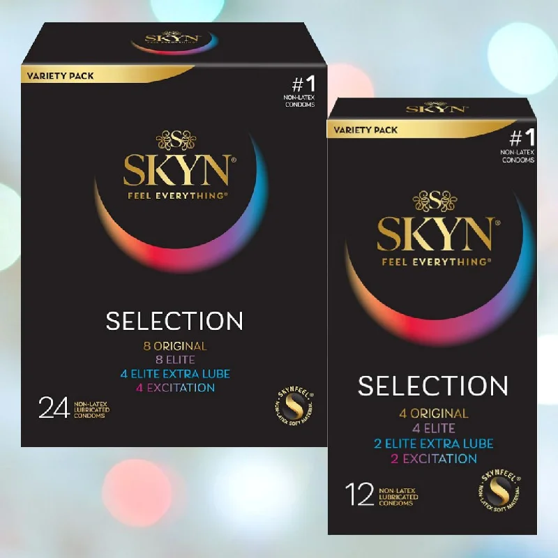 vibrating anal toy for couples with shared control functions-LifeStyles SKYN Selection Condom Variety Pack (Latex-Free)