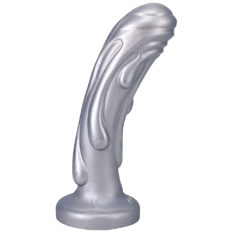 Echo-pulse dildo-6.25" Magma Silicone Dildo - Silver