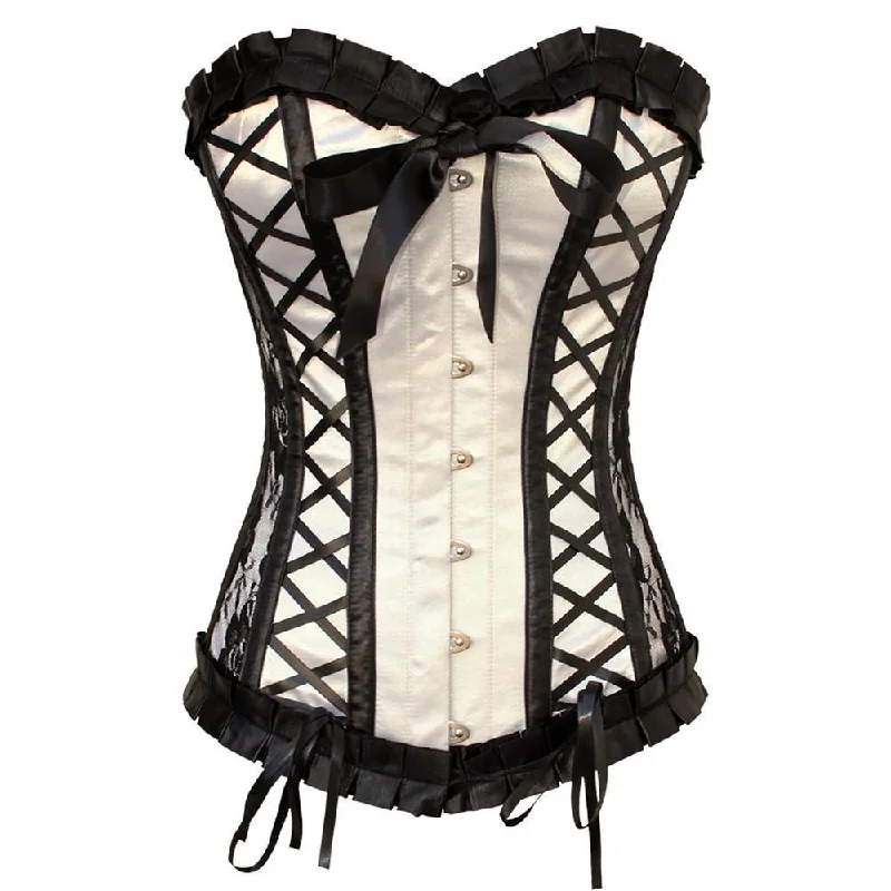 corset with lace lattices-Inha Custom Made Corset