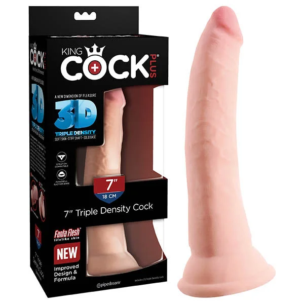 Drum-roll dildo-King Cock Plus 7'' Triple Density Cock