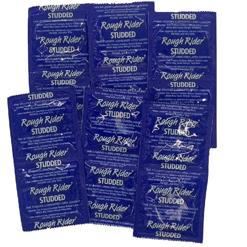 vibrating anal beads for beginner users with adjustable intensity-LifeStyles Rough Rider Studded Condoms