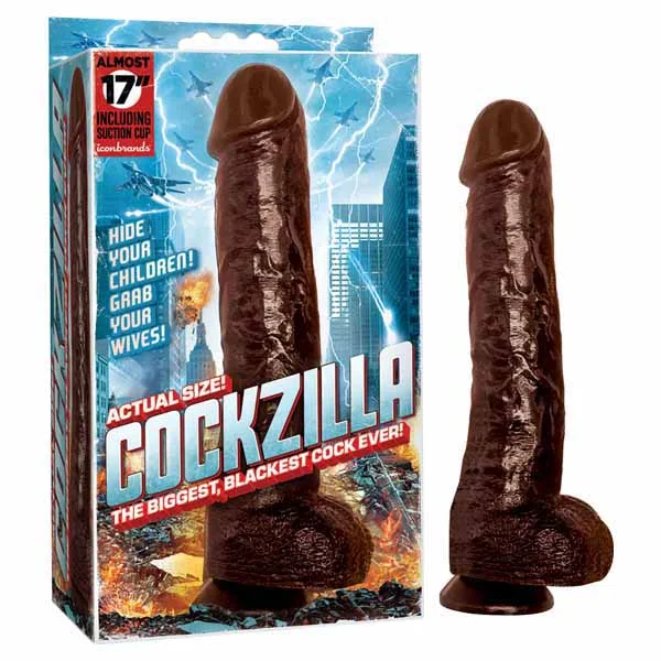 Harmonic-vibe dildo-Cockzilla 17" Dildo