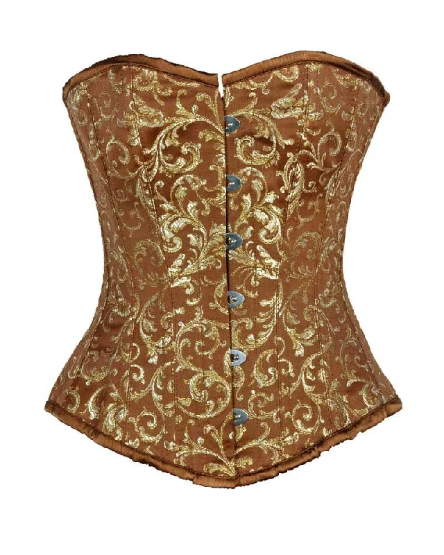 corset with floral meshes-Iyla Overbust Corset