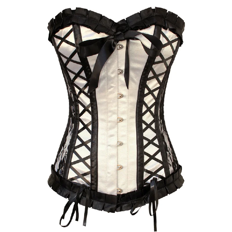 corset for burlesque threads-Sevilla Longline Overbust Corset