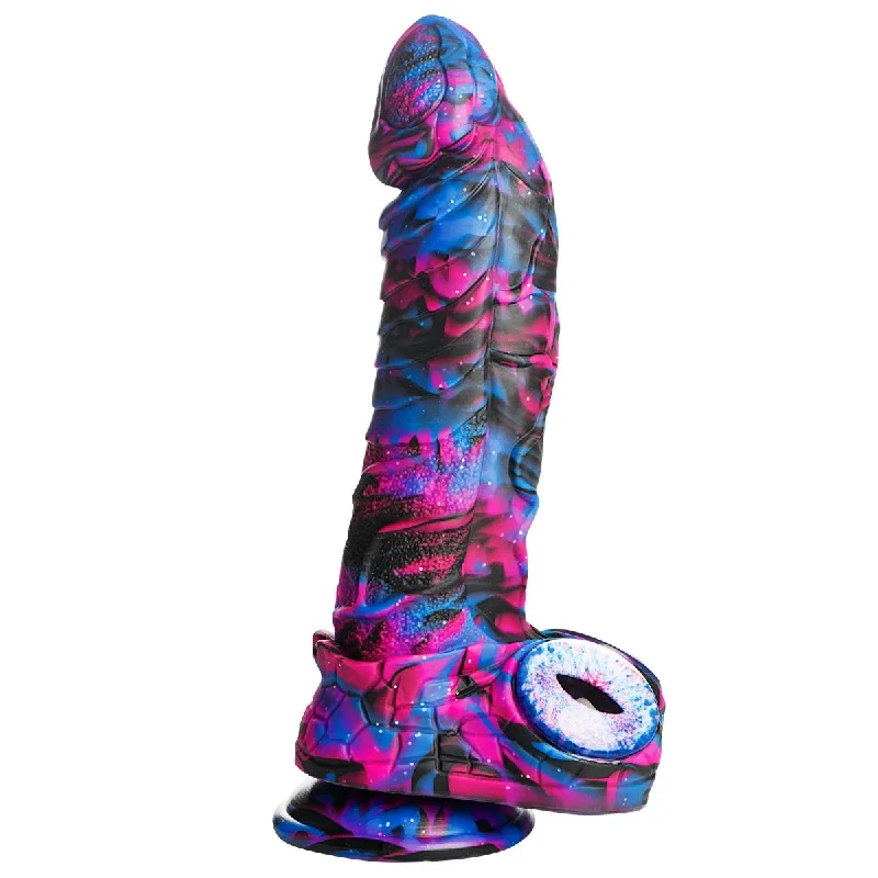 Sonar-ping dildo-Creature Cocks Alienoid Silicone Dildo Blue Purple