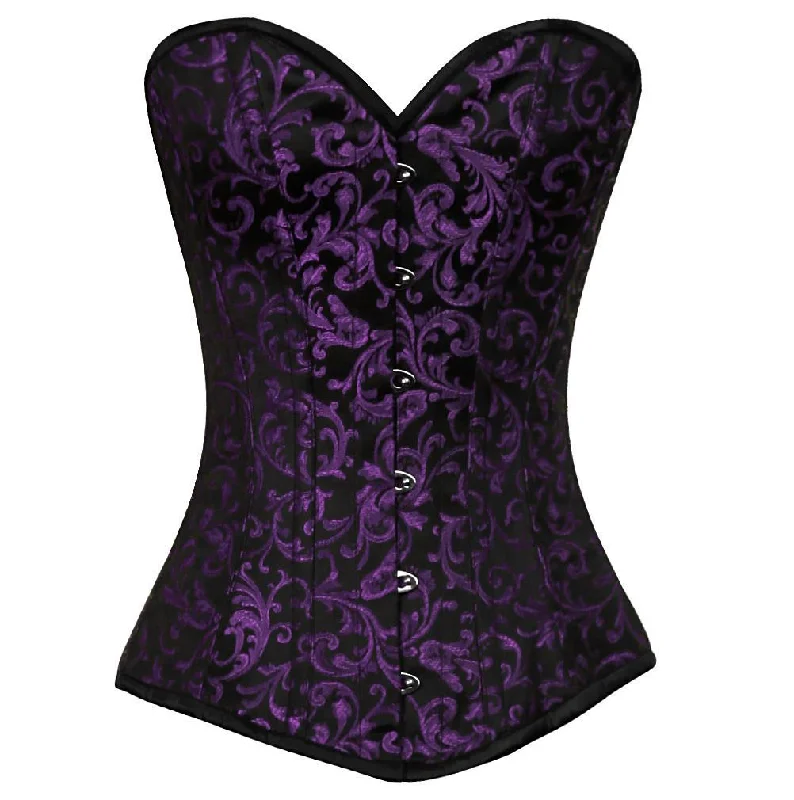 corset for gothic webs-Anissina Longline Overbust Corset