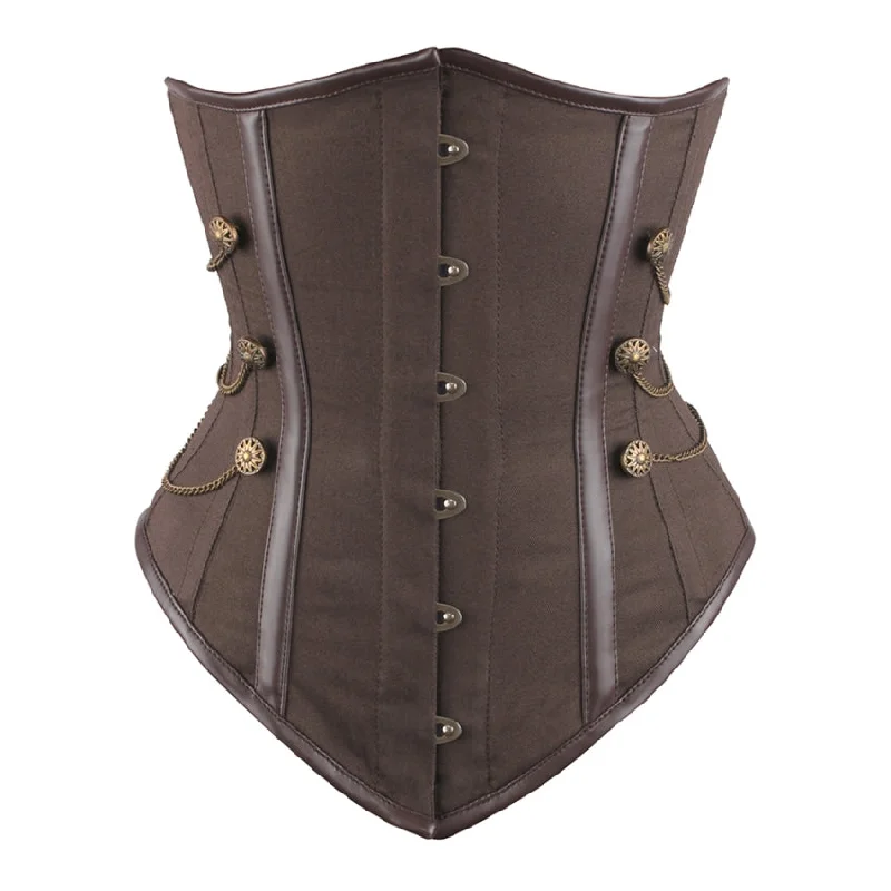 corset for historical fibers-Noriko Steampunk Cotton Undebust Corset