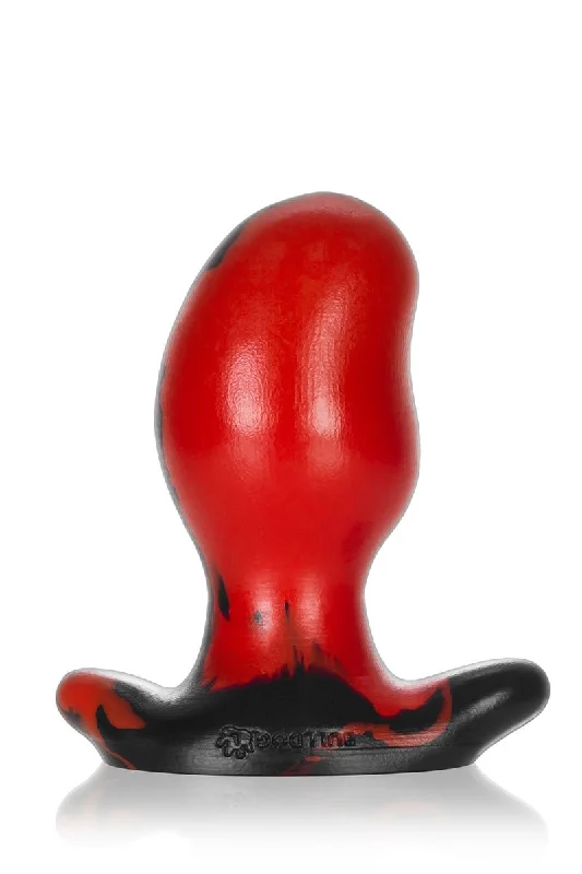 Compact Feel Solo Masturbator-Oxballs Ergo Medium Butt Plug Red Black