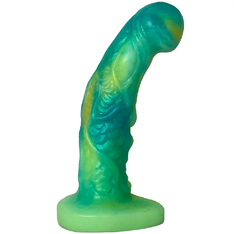 Pisces-dreamy dildo-7.5" Talon Dual Density Silicone Dildo - Greenglow