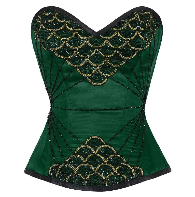 corset with lace nets-Elvis Couture Corset