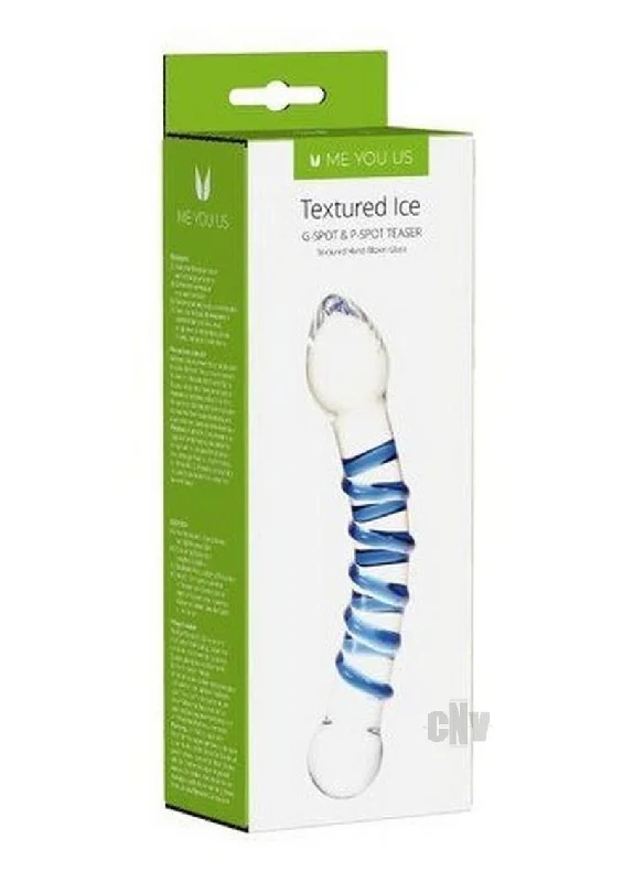 vibrating anal toy with app-controlled settings-Kinx Textured Ice Gspot Teaser Blue