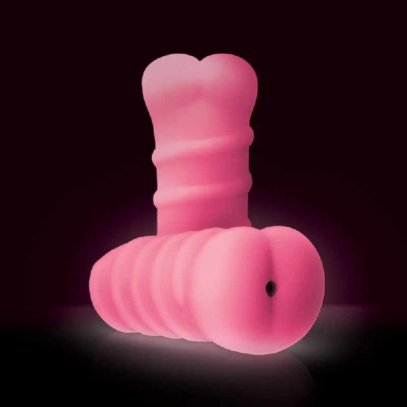 vibrating cock ring with quiet motor for discreet use-Firefly - Dat Ass - Pink