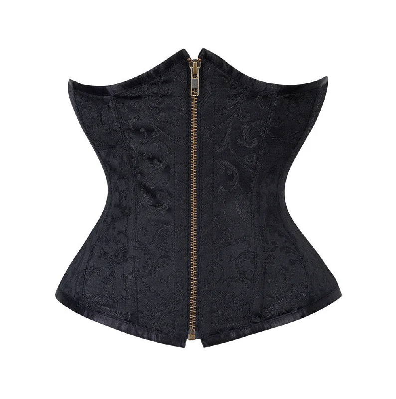 corset for retro threads-Barbadian Brocade Underbust Corset