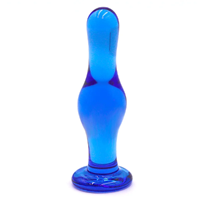 Adjustable Touch Masturbator-4.8 Inch Lagoon Blue Butt Plug