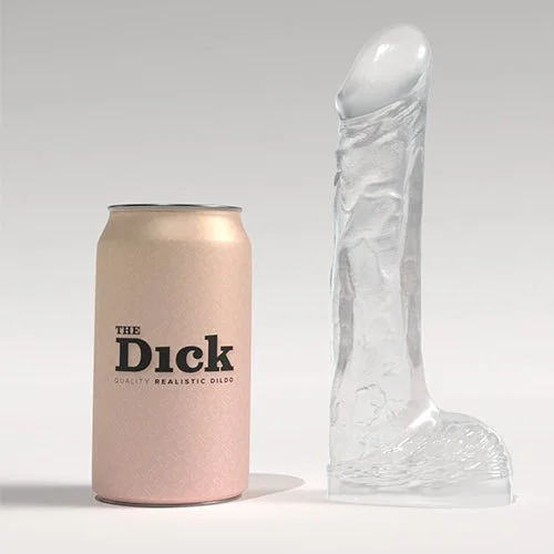 Plasma-glow dildo-The Dick Richard Dildo 7.25 Inch Clear