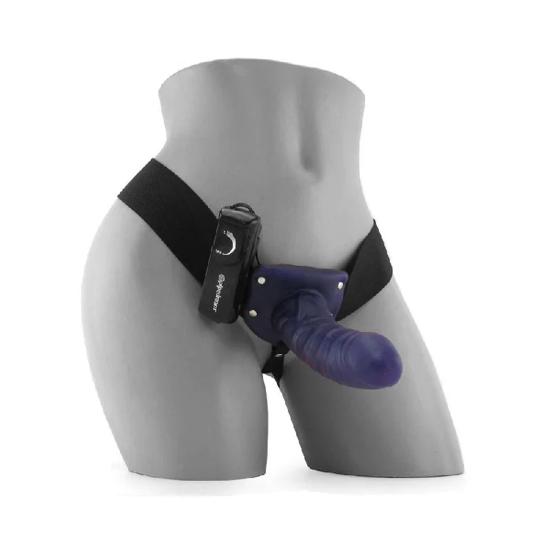 vibrating anal plug with soft silicone finish for easy insertion-Him or Her Hollow Strap-On