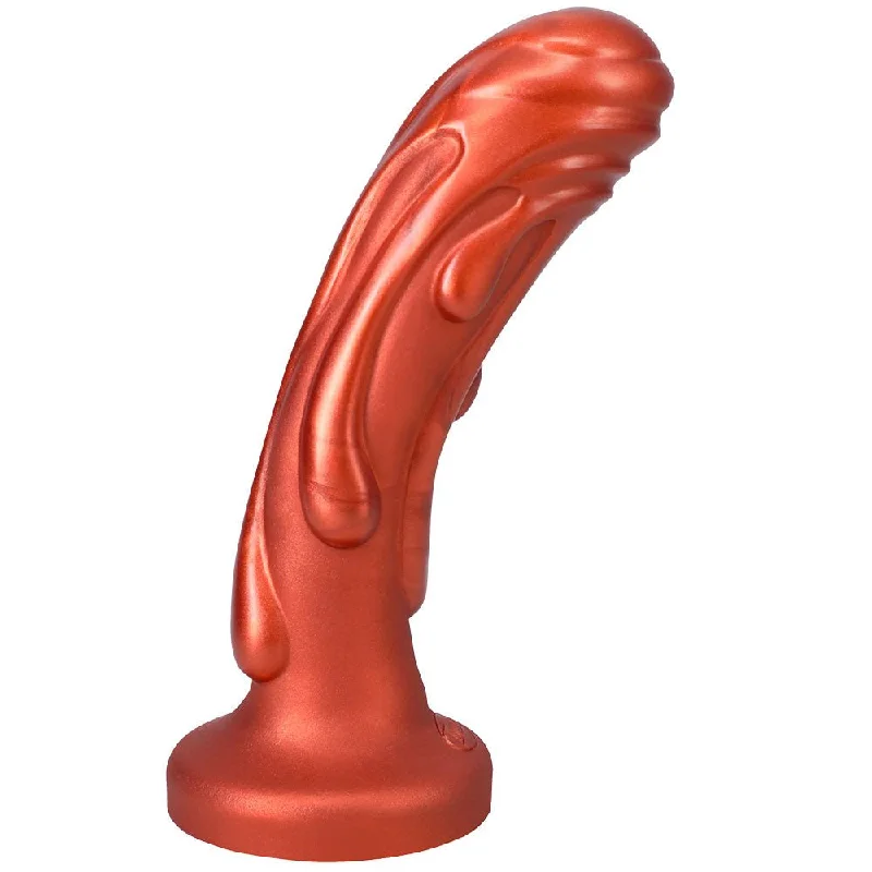 Harmonic-vibe dildo-6.25" Magma Silicone Dildo - Copper