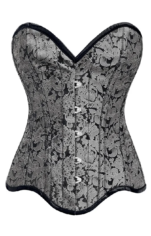 corset for gothic meshes-Sofia Brocade Overbust Corset