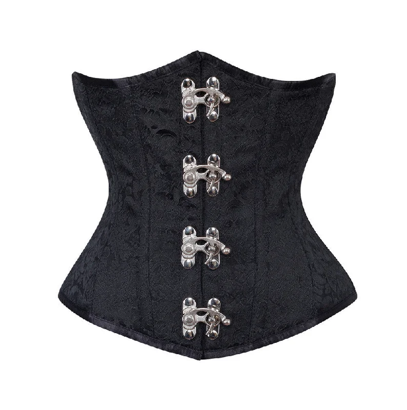 corset with sheer threads-Koen Brocade Underbust Corset