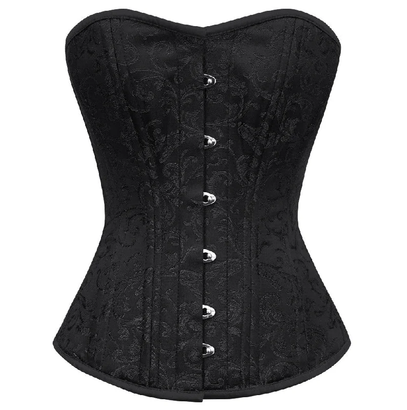 corset for bridal motifs-Trine Brocade Waist Training Corset