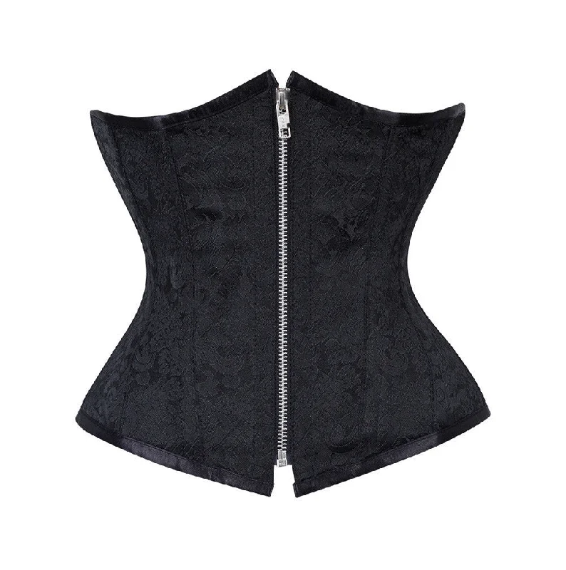 corset with pearl threads-Jackson Brocade Underbust Corset