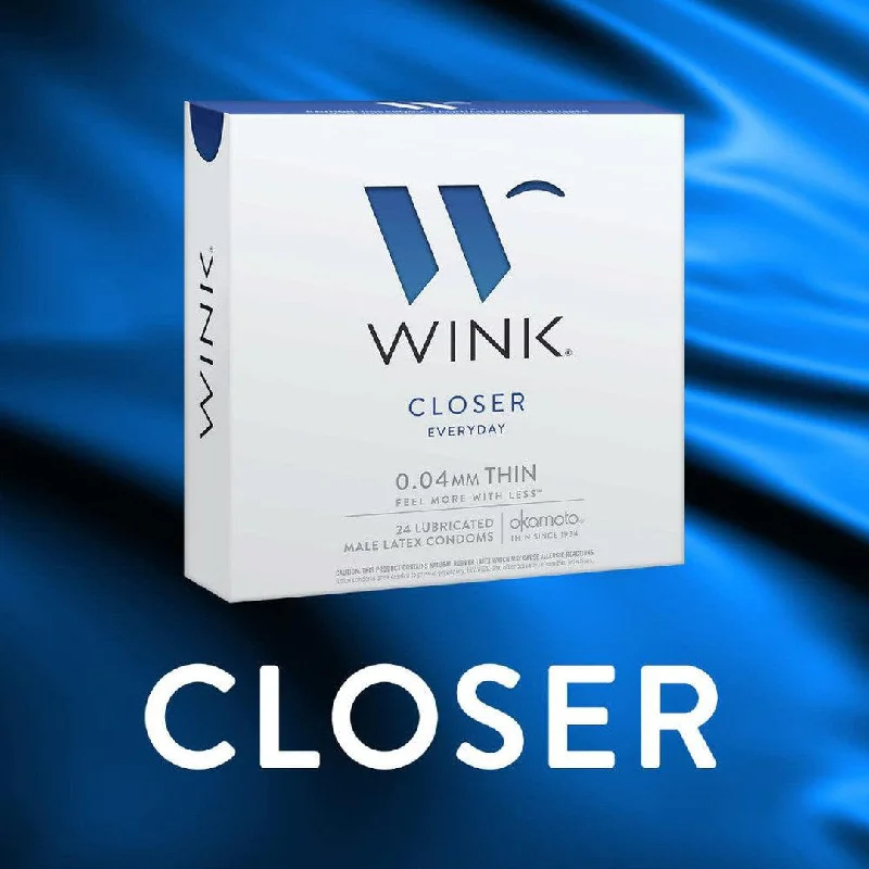 vibrating anal toy for beginners with adjustable intensity-Okamoto Wink Closer Condoms