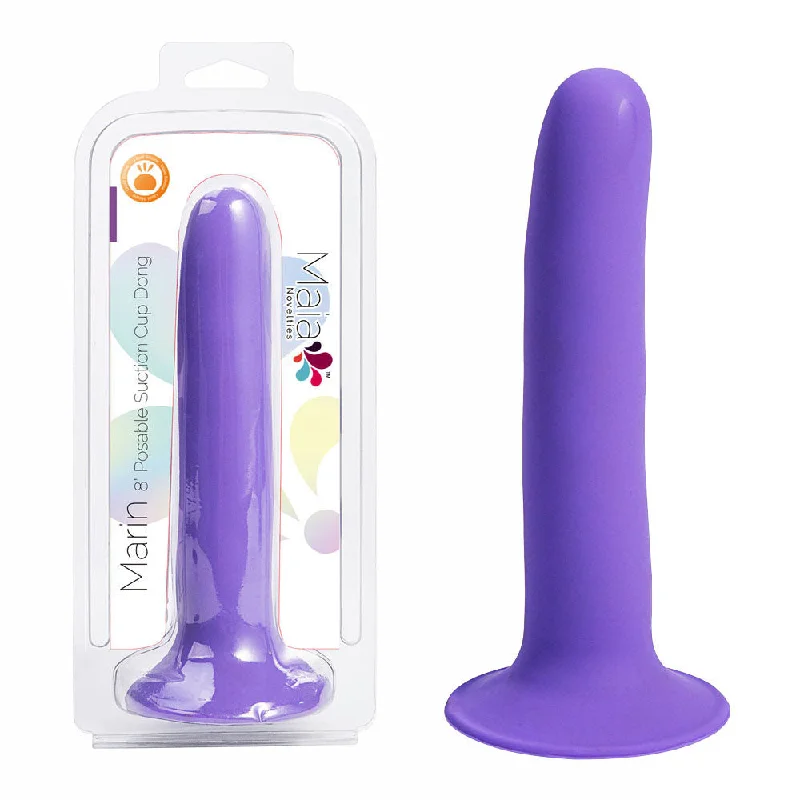 Oil-paint dildo-Maia MARIN - Purple - Purple 20.3 cm Dong