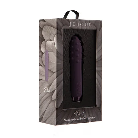 Je Joue Duet Rechargeable Silicone Multi-Surfaced Bullet Vibrator Purple