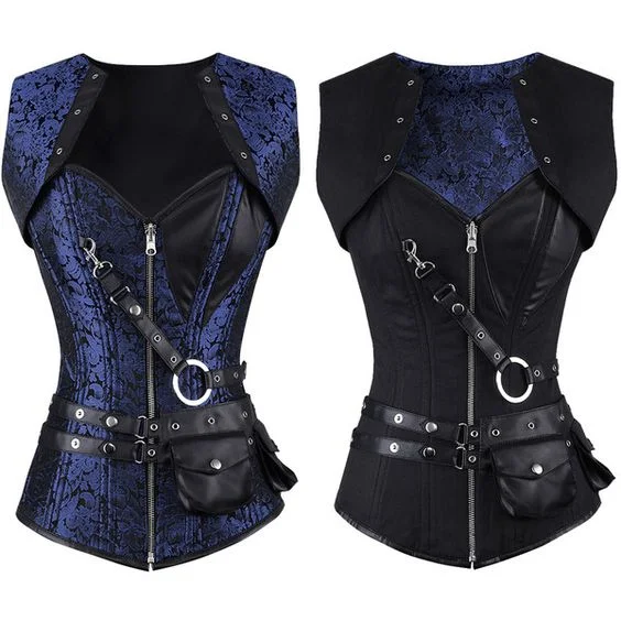 corset with plunging threads-Andile Gothic Overbust Reversible Corset