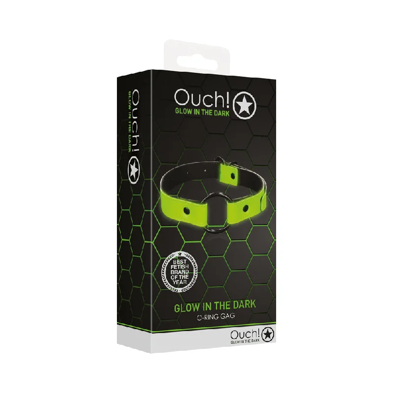 Ouch! Glow in the Dark O-Ring Gag Neon Green