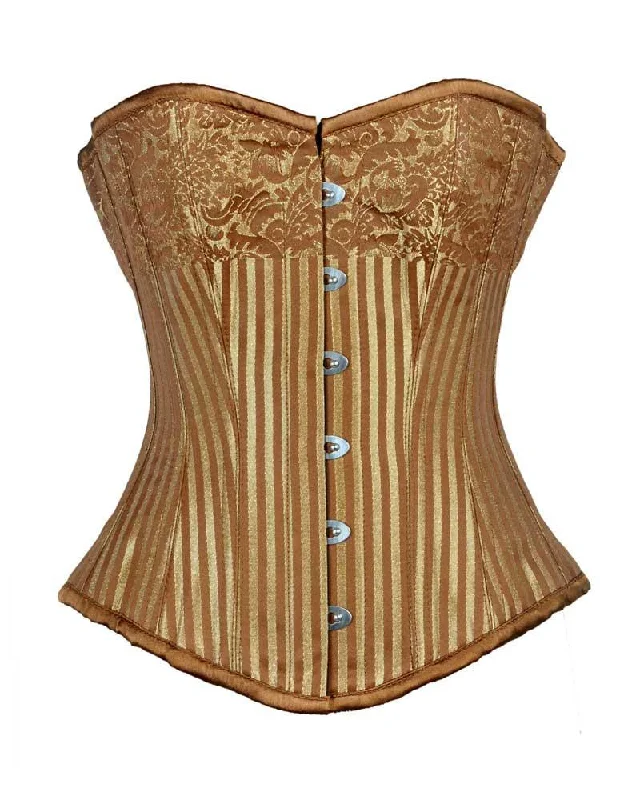 corset for gothic fibers-Ivory Overbust Corset