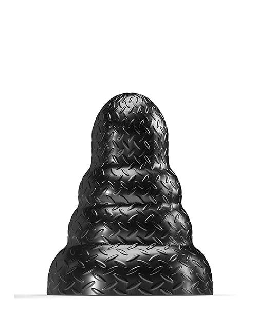 Quick-Touch Masturbator-665 Stretch'r Tripole Butt Plug - Black Metallic