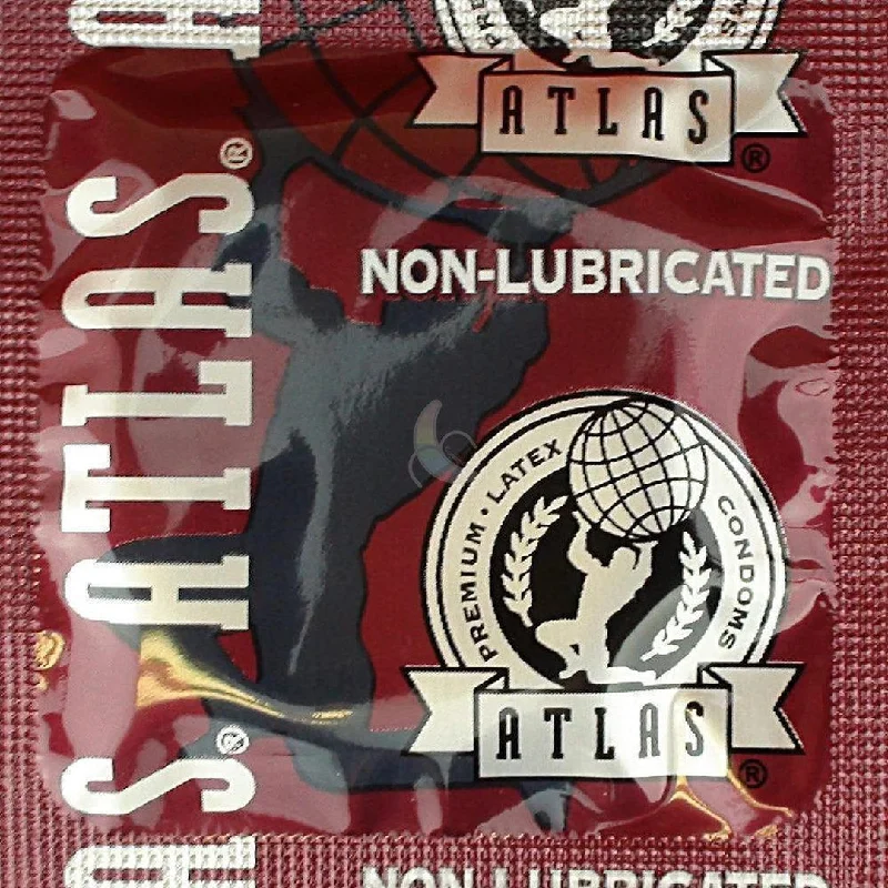 vibrating anal toy with adjustable vibration for solo play-Atlas Non-Lubricated Latex Condoms