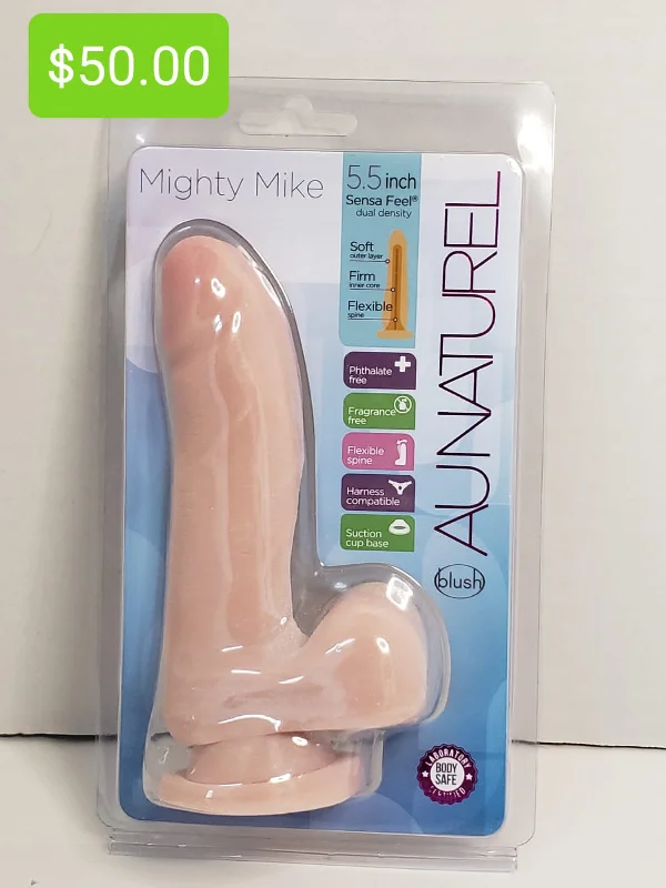 vibrating anal toy with easy-to-use remote for beginners-Au Naturel Mighty Mike 5.5 inch