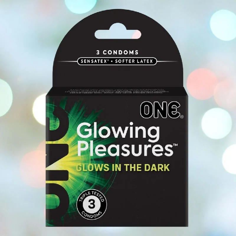 vibrating anal toy with app-controlled settings for custom play-ONE Glowing Pleasure (Glow in the Dark Condoms)