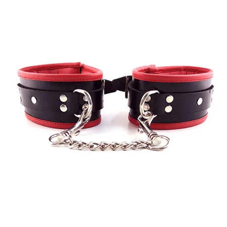 Rouge Padded Ankle Cuff Black/Red