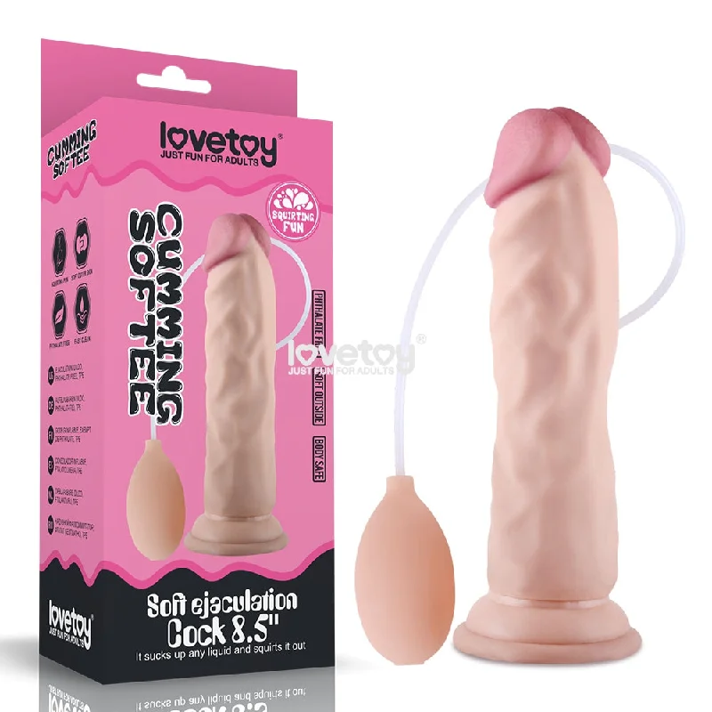 Refurbished dildo-Cumming Softee Soft Ejaculation Cock 8.5'' - Flesh 21.6 cm Squirting Dong