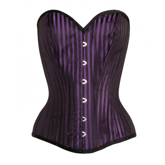 corset for gothic threads-Sabrina Steel Boned Waist Taiming Corset With Hip Gores