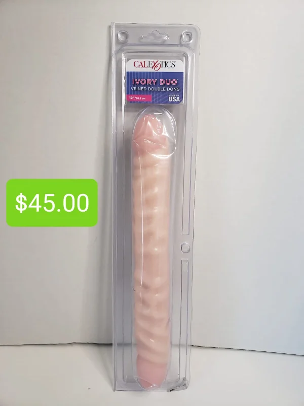 vibrating anal toy with adjustable vibration for solo play-Ivory Duo 12 Inch