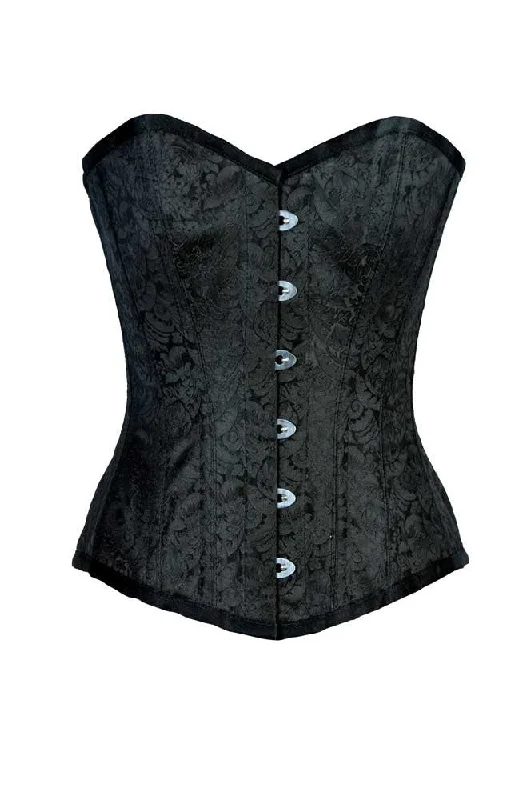 corset with lace meshes-Sophia Black Overbust Corset