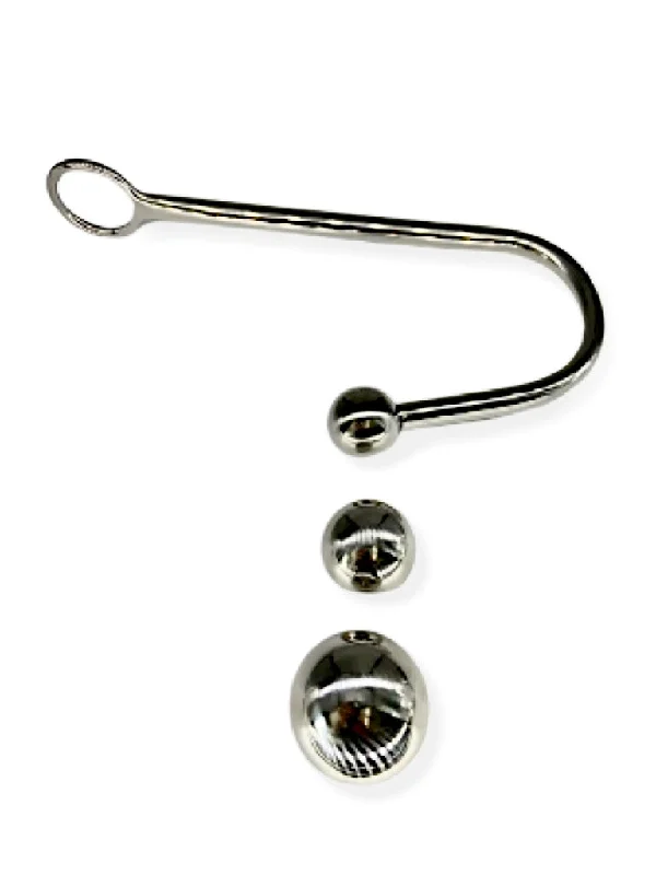 vibrating anal plug with quiet motor for private play-Rope Master Hook with interchangeable size balls