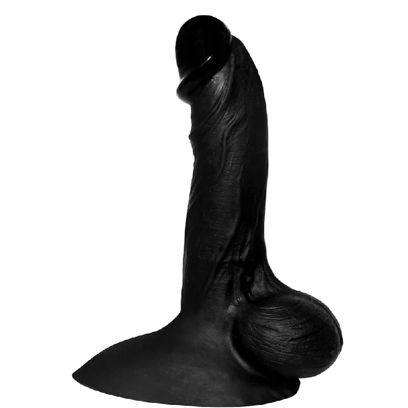 Rune-carved dildo-6.7" Flex Silicone Dildo - Black