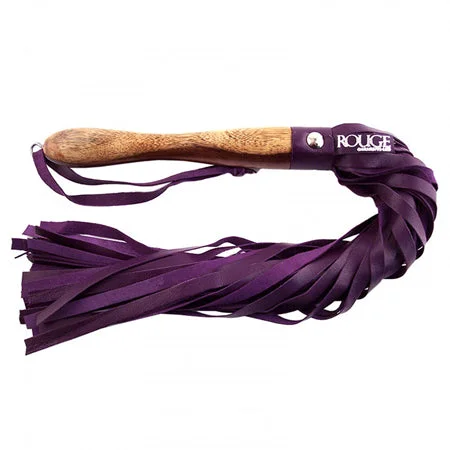 Rouge Wooden Handle Flogger Purple